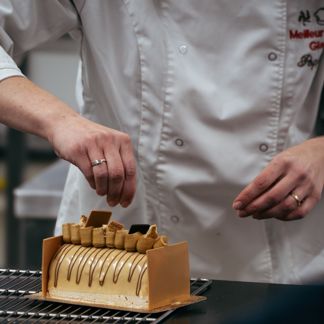 Bûche glacée tendance glacée